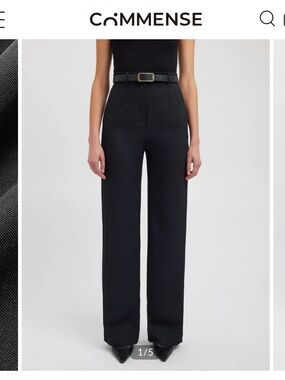 NWOT Commense Black Wide-Leg Pants